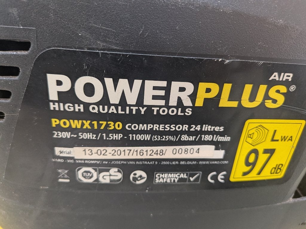 Compressor, Doe-het-zelf en Bouw, Ophalen, Gebruikt, 6 tot 10 bar, Minder dan 200 liter/min