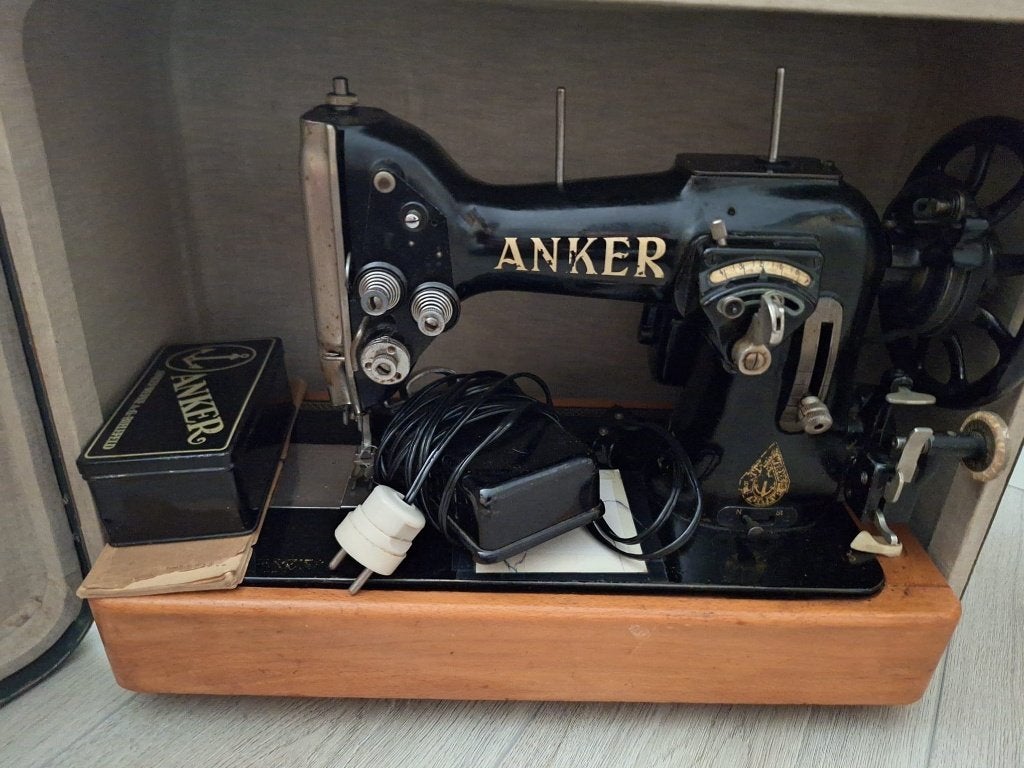 Vintage naaimachine Anker, Enlèvement, Utilisé, Machine à coudre, Autres marques