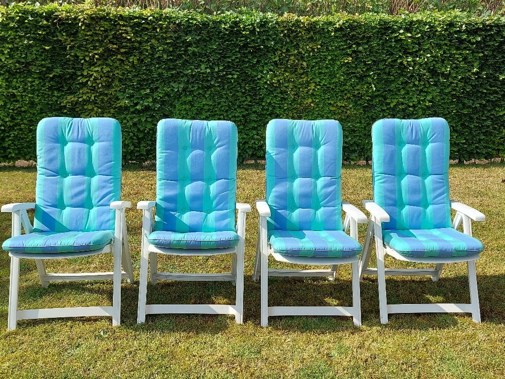 Coussins de jardin de haute qualité (sans sièges) — 4 pièces, Jardin & Terrasse, Enlèvement, Comme neuf