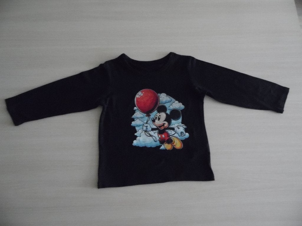 TEE-SHIRT LONGUES MANCHES MICKEY DISNEY    NEUF, Garçon, Enlèvement ou Envoi, Chemise ou À manches longues, Neuf