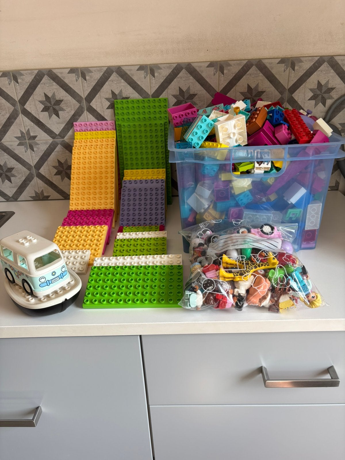 Groot lot Duplo blokken, Kinderen en Baby's, Ophalen, Zo goed als nieuw