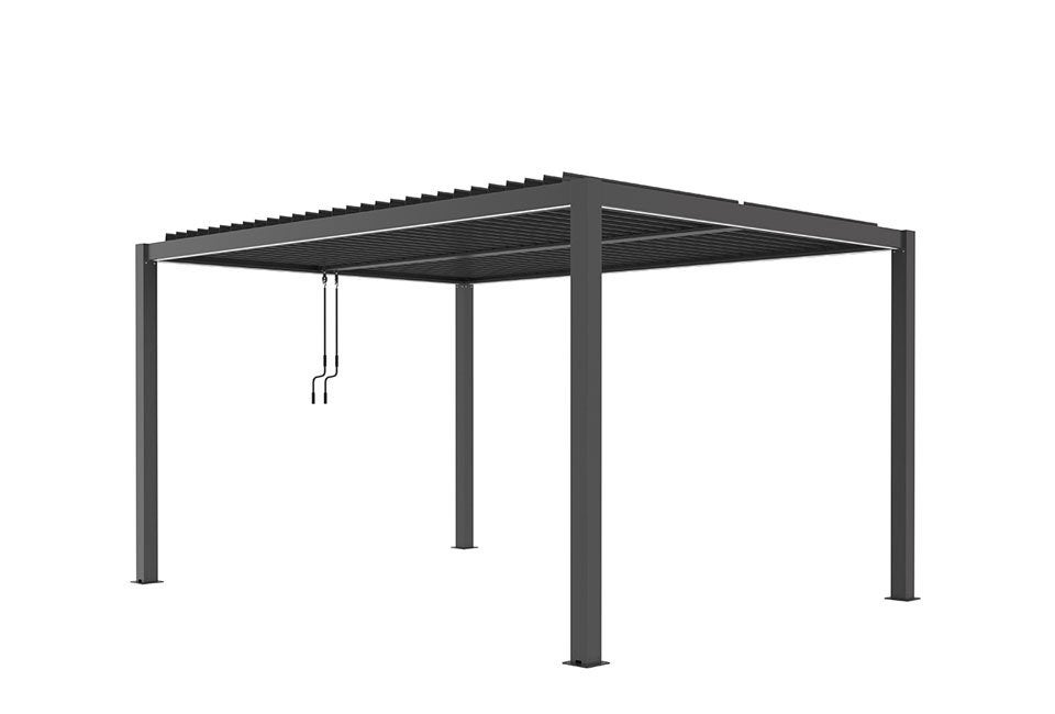 Aluminium pergola 3x4m antraciet, Verzenden, Nieuw
