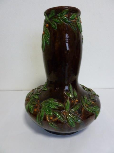 Keramiek art-nouveau vaas Vlaams Aardewerk 4.5kg! 37cm hoog, Antiek en Kunst, Ophalen