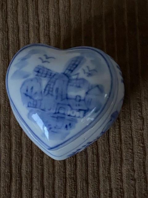 Blauw Delft pillen/juwelendoosje, Antiek en Kunst, Ophalen of Verzenden