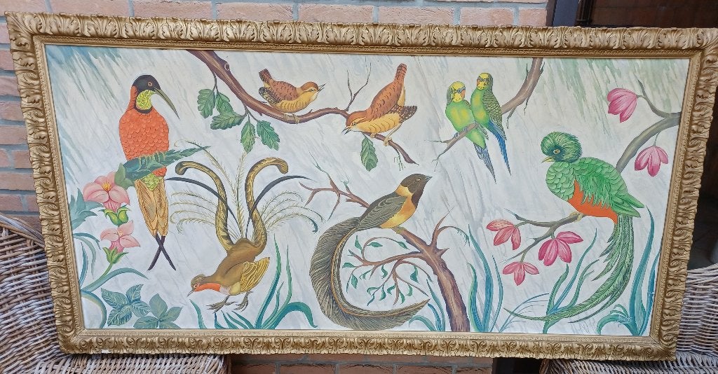 Tableau '' Les Oiseaux'' J.Riche, Enlèvement