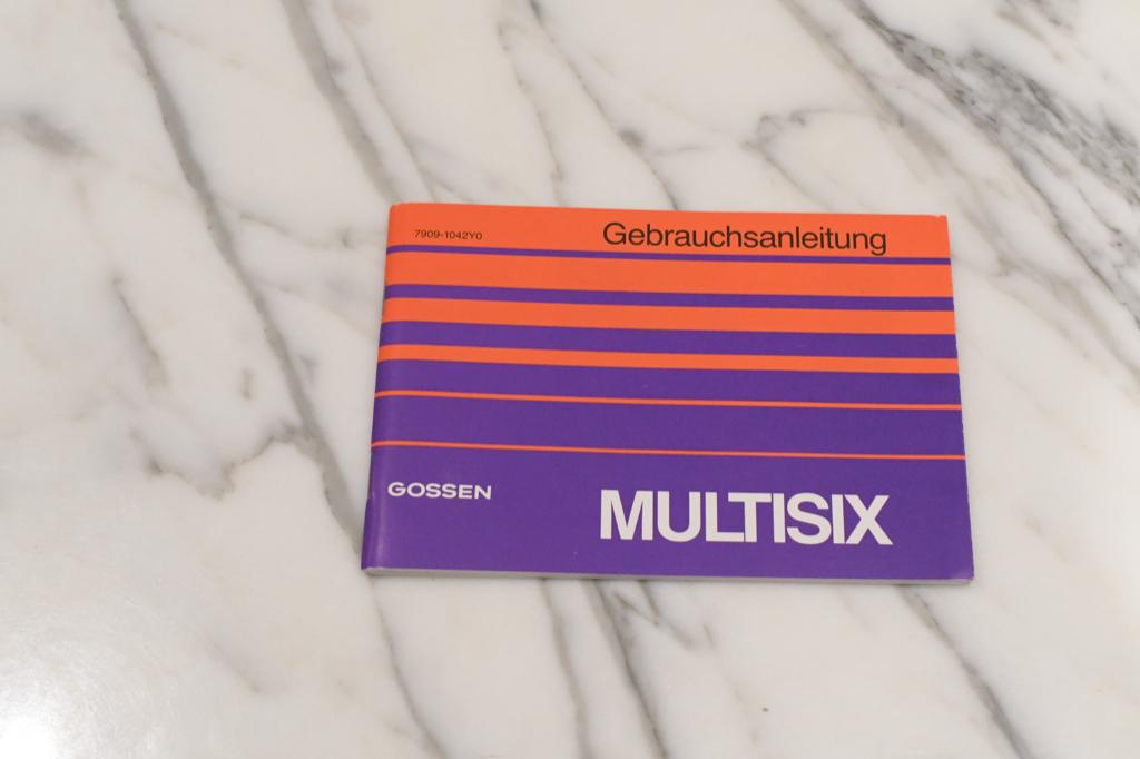 Manuel Gossen Multisix, Enlèvement ou Envoi, Comme neuf, Autres types