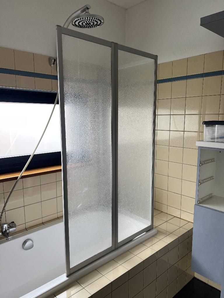 badscherm in perfecte staat, Ophalen, Zo goed als nieuw, Glas, Bad