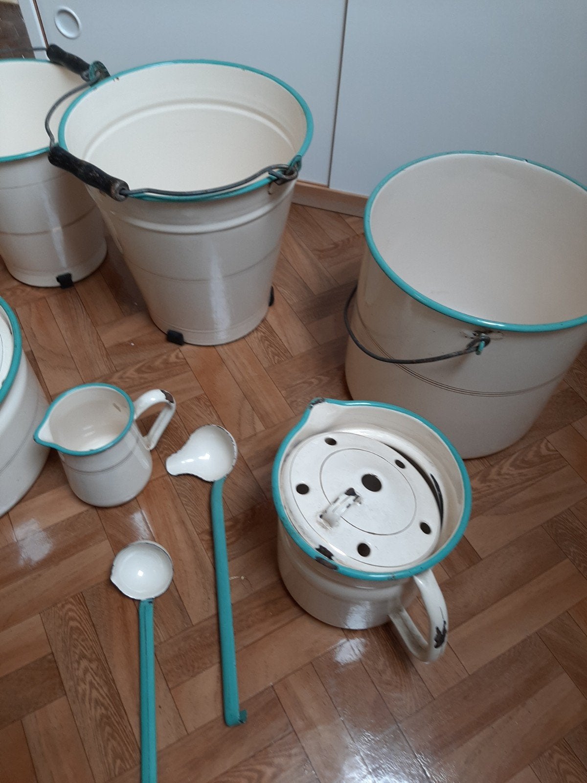 emaille kookpot melkkan emmers pollepels ..., Ophalen