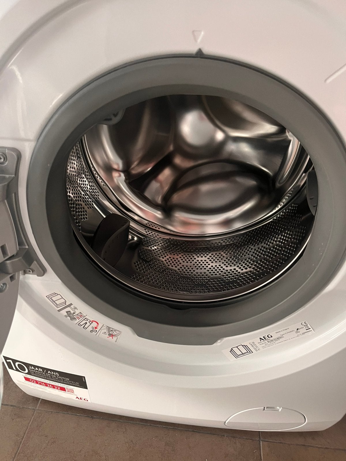 AEG wasmachine 8 kg – 2023, Elektronische apparatuur, Droogkasten, Ophalen, Zo goed als nieuw