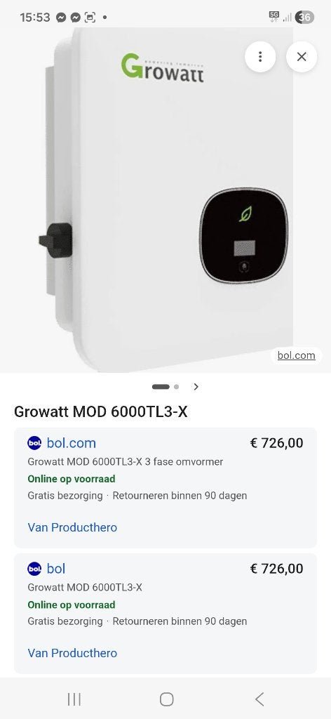 Growatt mod 600tl3-x   ! NIEUW !, Doe-het-zelf en Bouw, Ophalen of Verzenden, Nieuw
