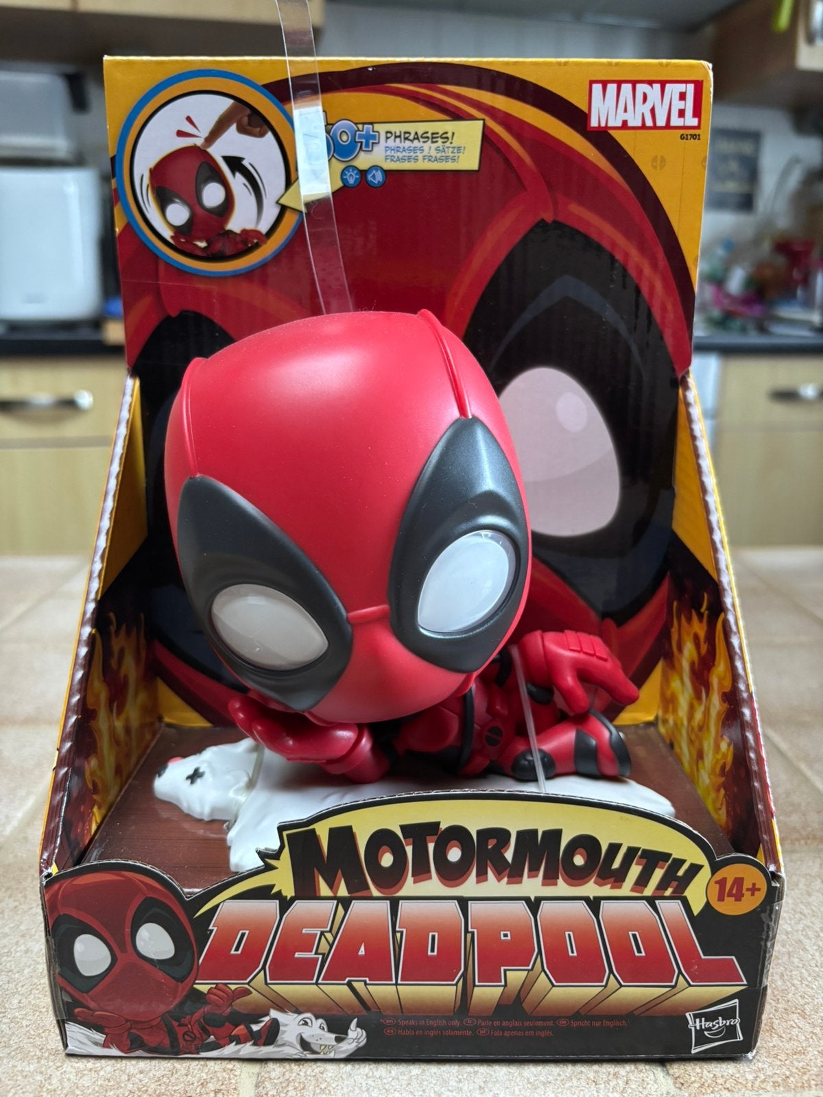 Marvel motormouth DEADPOOL 12,5cm pratende figuur NIEUW !, Kinderen en Baby's, Speelgoed | Actiefiguren, Ophalen of Verzenden