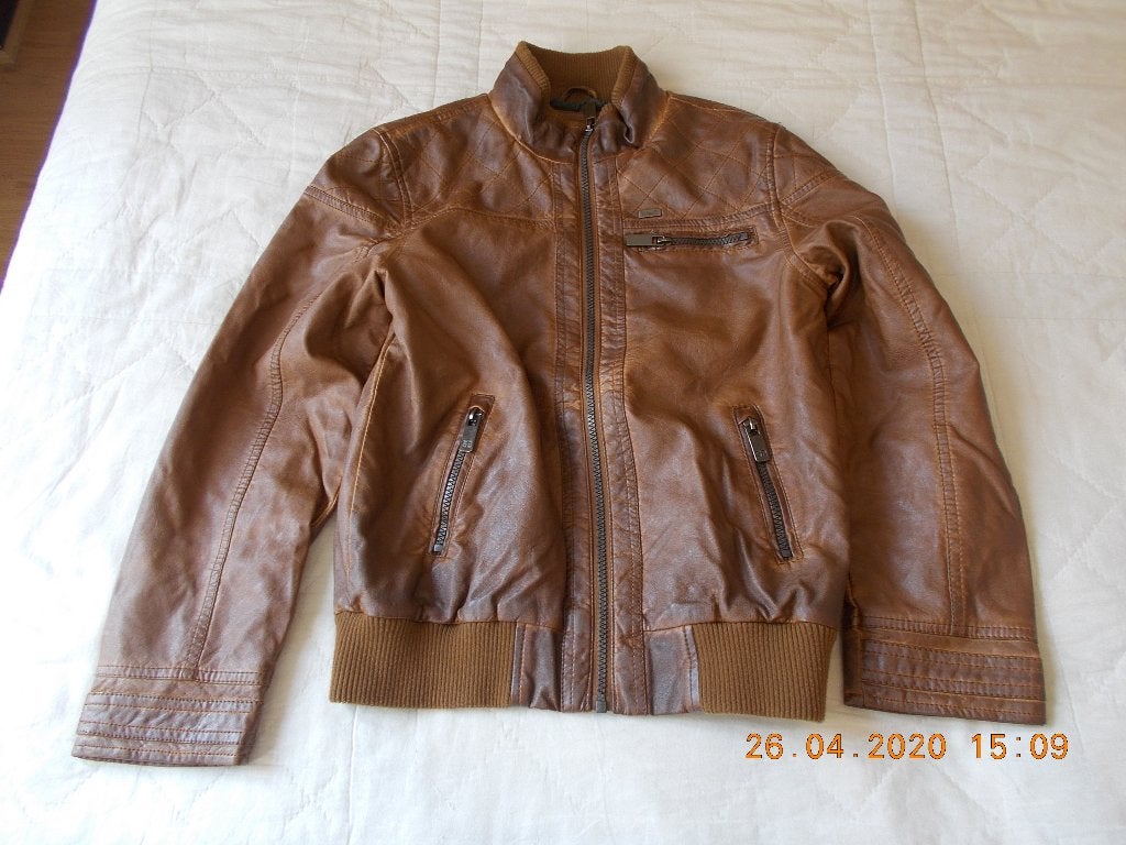 Veste brune pour garçon, taille 156., Kinderen en Baby's, Kinderkleding | Maat 146, Ophalen, Gebruikt, Trui of Vest, C&a
