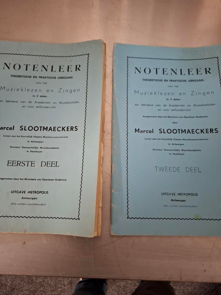 Notenleer marcel slootmaeckers, Ophalen of Verzenden