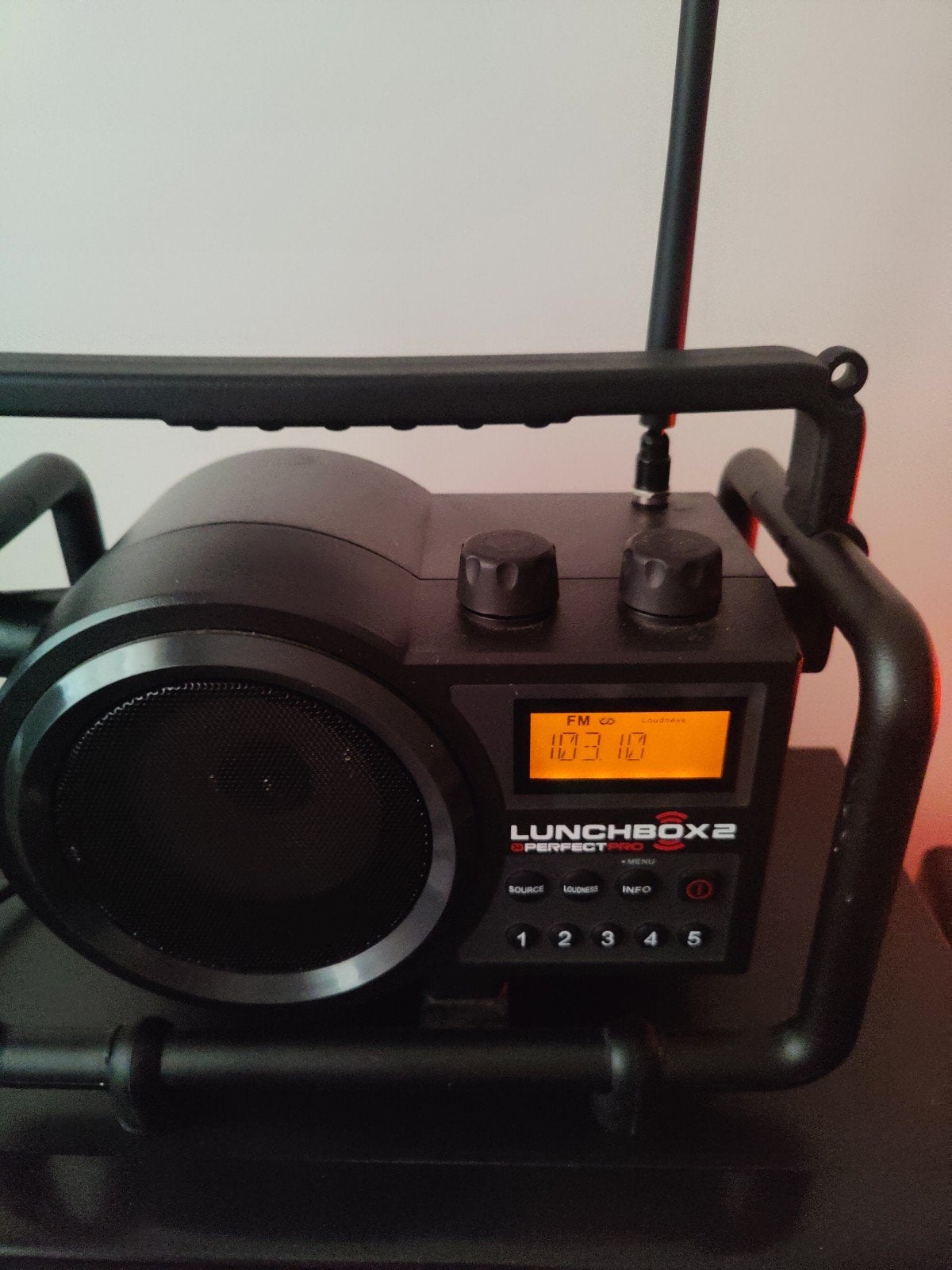 perfectpro lunchbox 2 bouw/werf radio, Ophalen of Verzenden, Zo goed als nieuw, Bouwradio