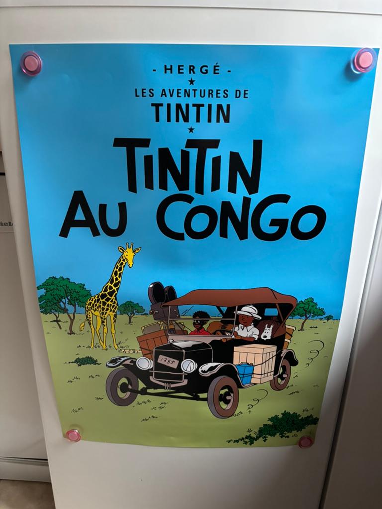 2 Posters de Tintin, Collections, Posters & Affiches, Rectangulaire vertical, A1 jusqu'à A3, Comme neuf, Enlèvement