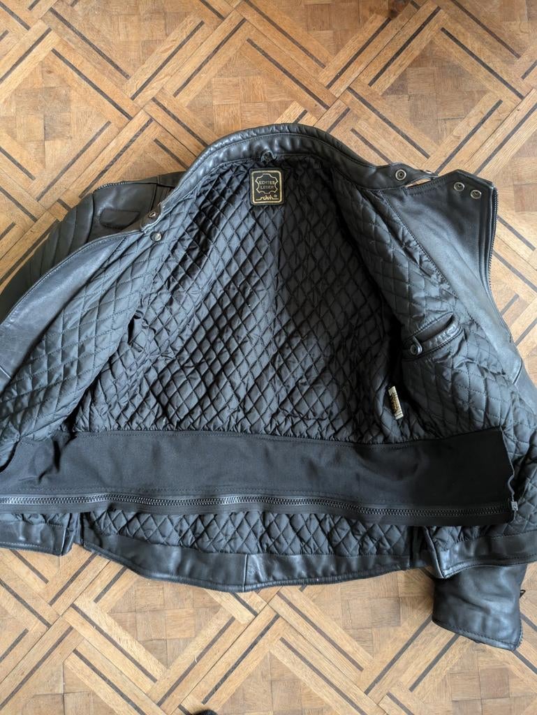 Leren motorjas – café racer stijl – maat 38, Motoren, Kleding | Motorkleding, Ophalen of Verzenden