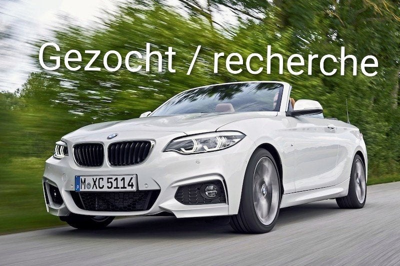 Gezocht: BMW 218i cabrio, Auto's, Euro 6, Handgeschakeld, Particulier, 2 deurs