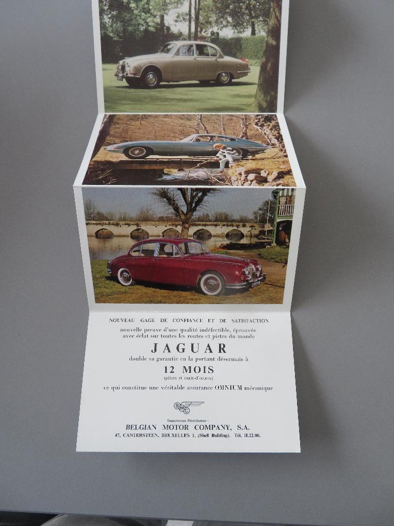 1950,s Belgian Motor Company Folder Jaguar cars, Collections, Enlèvement ou Envoi, Comme neuf, Voitures
