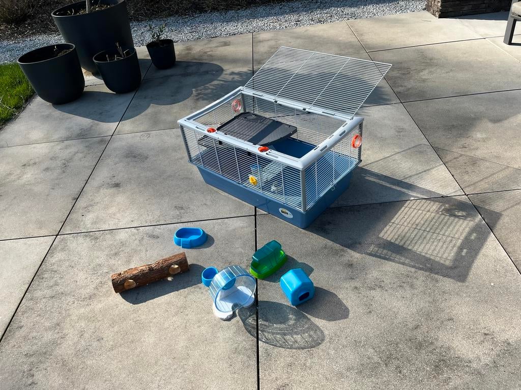 Ruim hok voor hamster, Gebruikt, 75 tot 110 cm, Ophalen, Minder dan 60 cm