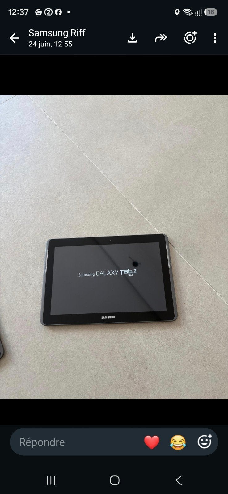Samsung tab 2 tablet zonder oplader, Computers en Software, Ophalen of Verzenden