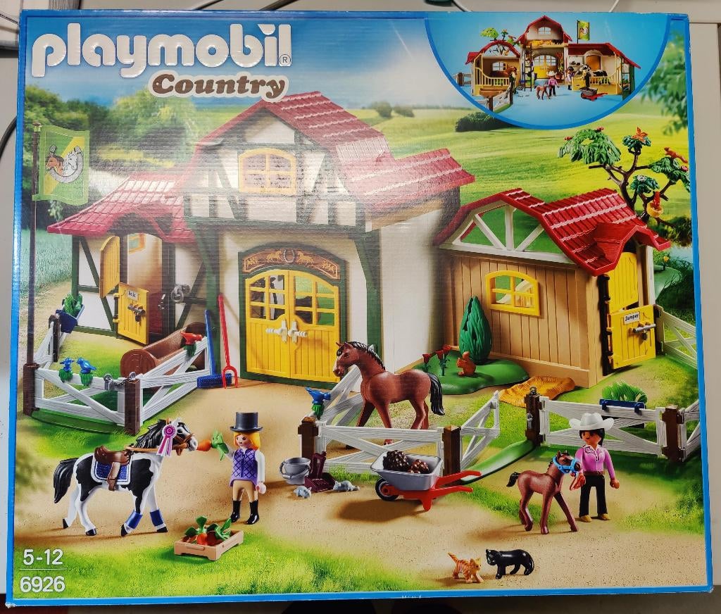 Playmobil 6926 Paardrijclub, Ophalen, Zo goed als nieuw, Complete set