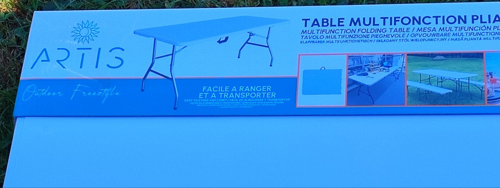table pliante neuve et emballée, Jardin & Terrasse, Enlèvement, Neuf