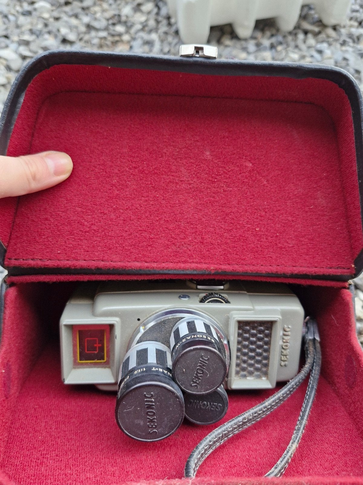 :Vintage Sekonic Elmatic 8 – 8mm filmcamera met 3 lenzen en, Audio, Tv en Foto, Ophalen of Verzenden