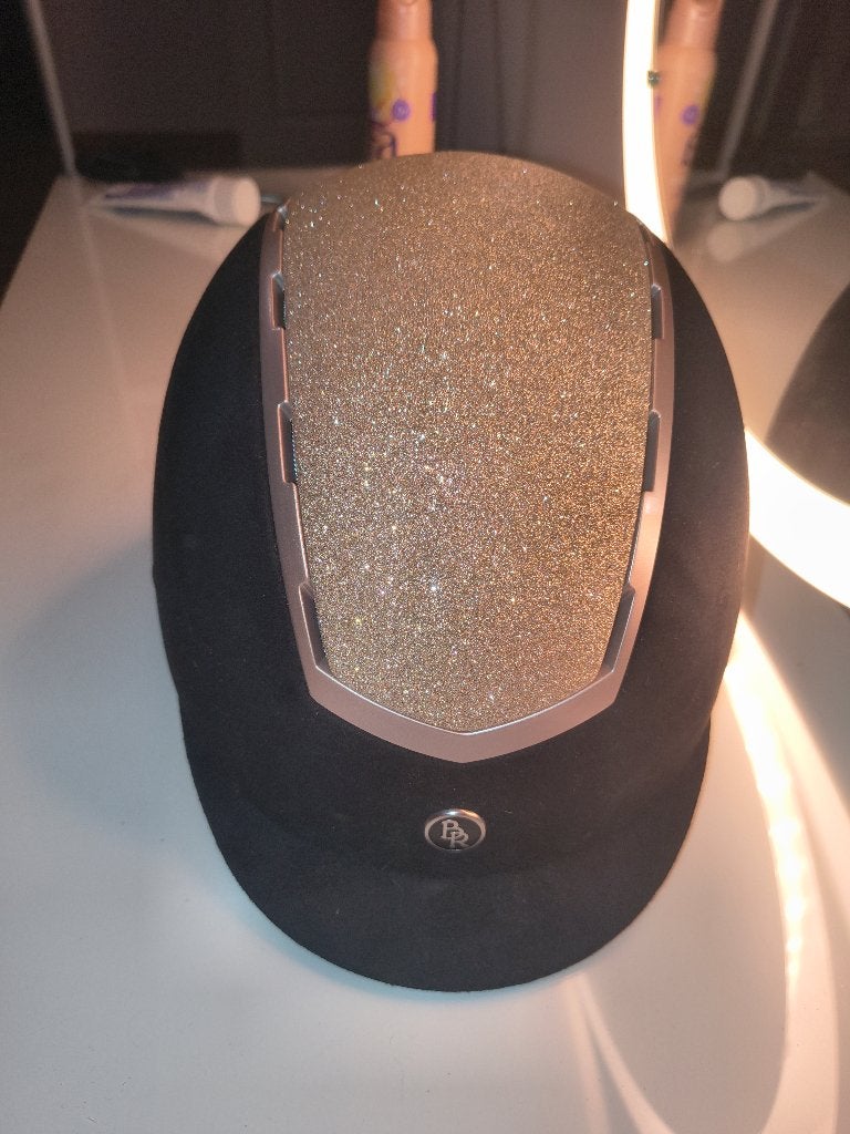 RBR glitter paardrijhelm - maat 57 - nooit gedragen, Dieren en Toebehoren, Paardrijkleding, Ophalen, Overige merken, Zo goed als nieuw