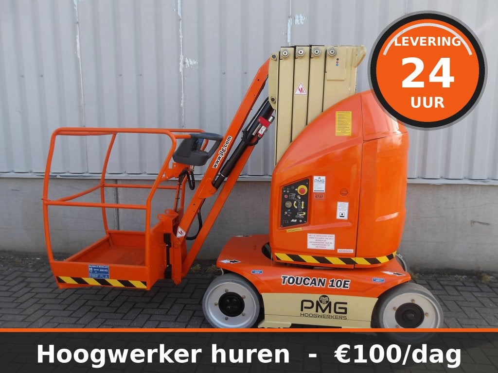 Masthoogwerker | 10m |  | €100/dag, Doe-het-zelf en Bouw, Ladders en Trappen, Ophalen of Verzenden