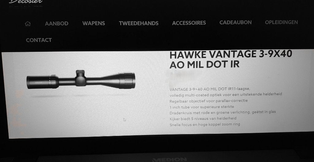 Hawke  Richtkijker, Ophalen, Nieuw