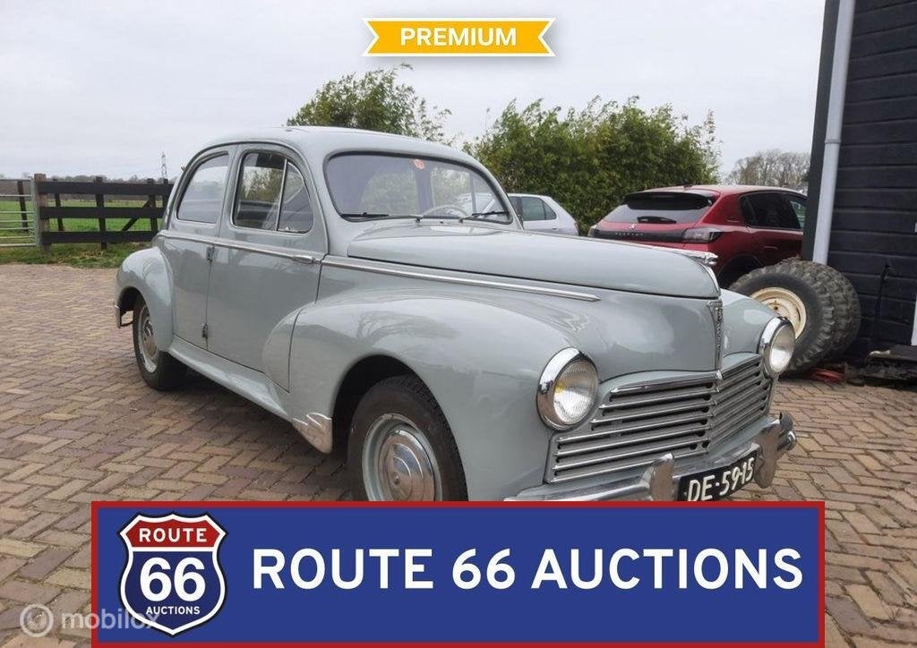 Peugeot 203C | 1955 | Route 66 Auctions, Auto's, Zwart, Bedrijf, Handgeschakeld, Overige carrosserie