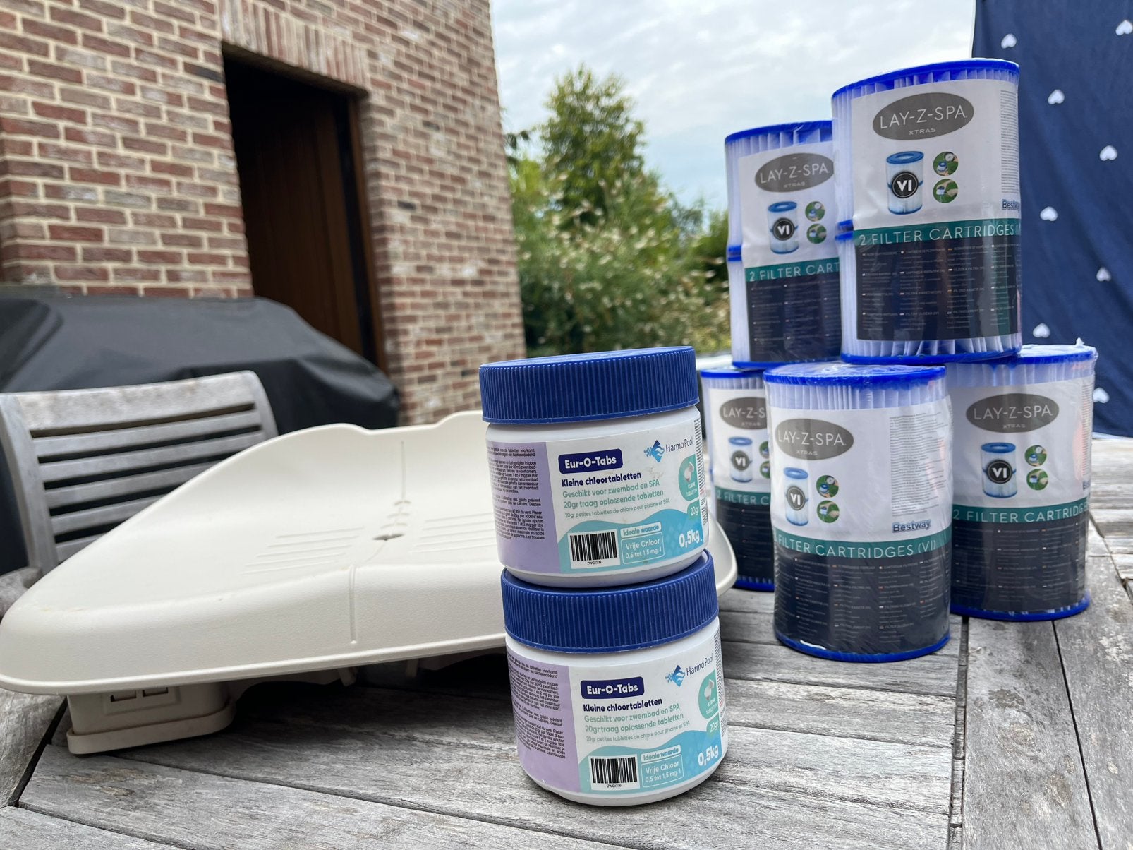 10 nieuwe filters VI, chloortabletten en zitje jacuzzi / spa, Ophalen of Verzenden, Nieuw, Filter