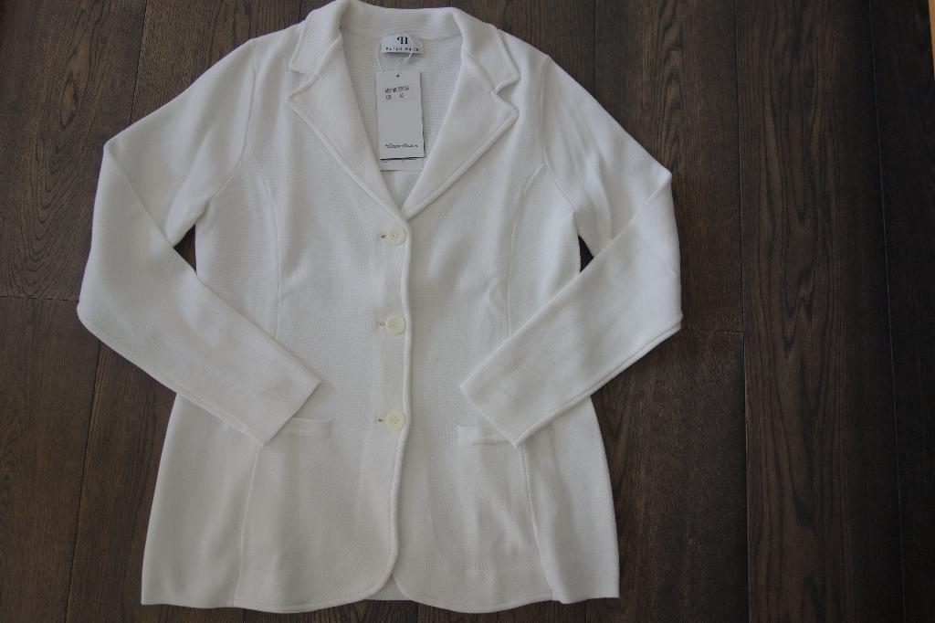 Gilet style blazer coton blanc "Peter Hahn", Kleding | Dames, P. HAHN, Verzenden, Nieuw, Wit