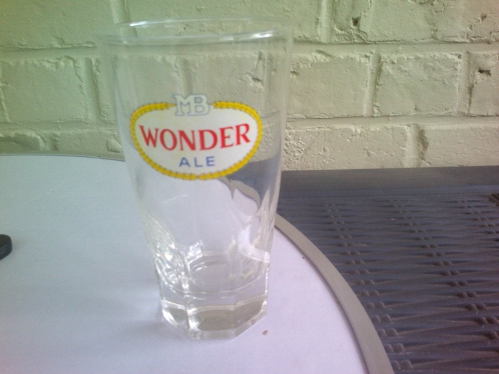 Wonder ale glas., Ophalen of Verzenden, Zo goed als nieuw, Glas of Glazen, Overige merken
