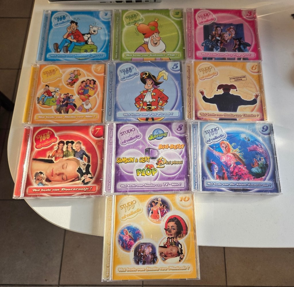 10 cd's Studio 100, Ophalen of Verzenden