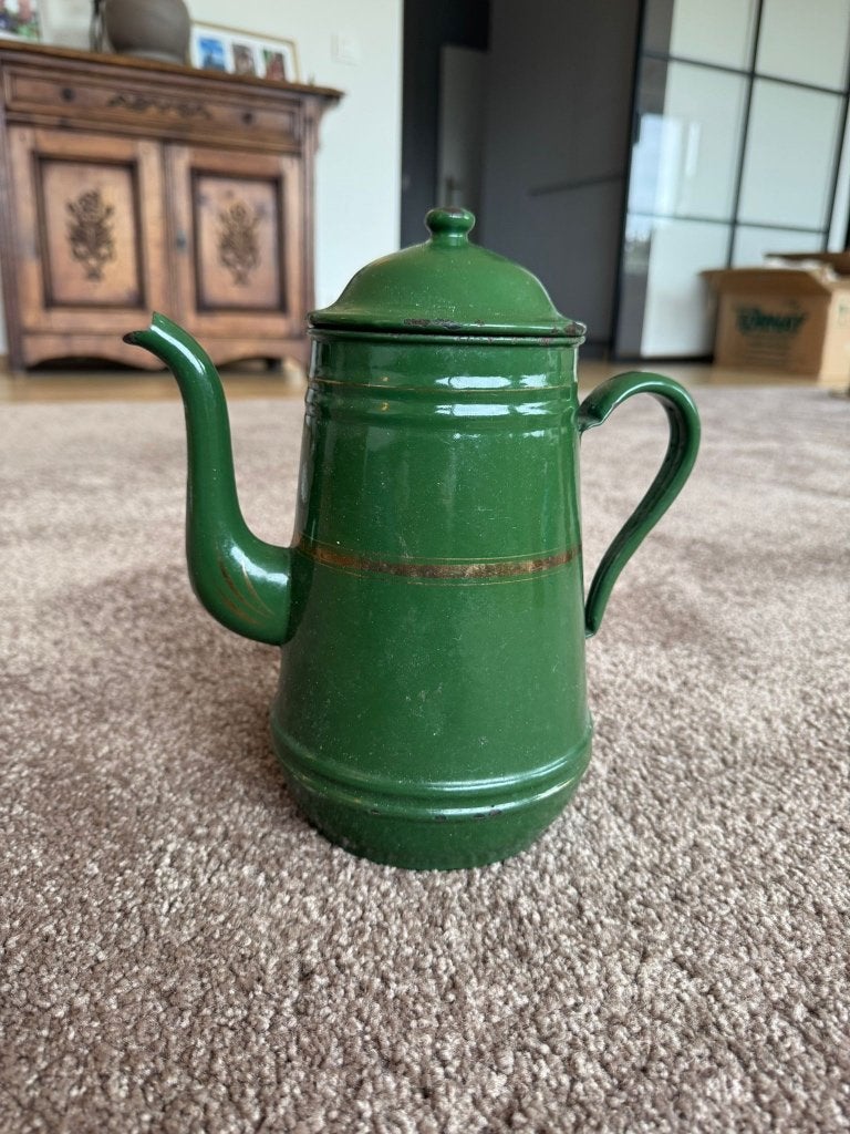 Lot de 3 carafes / pichets métal antique, Enlèvement