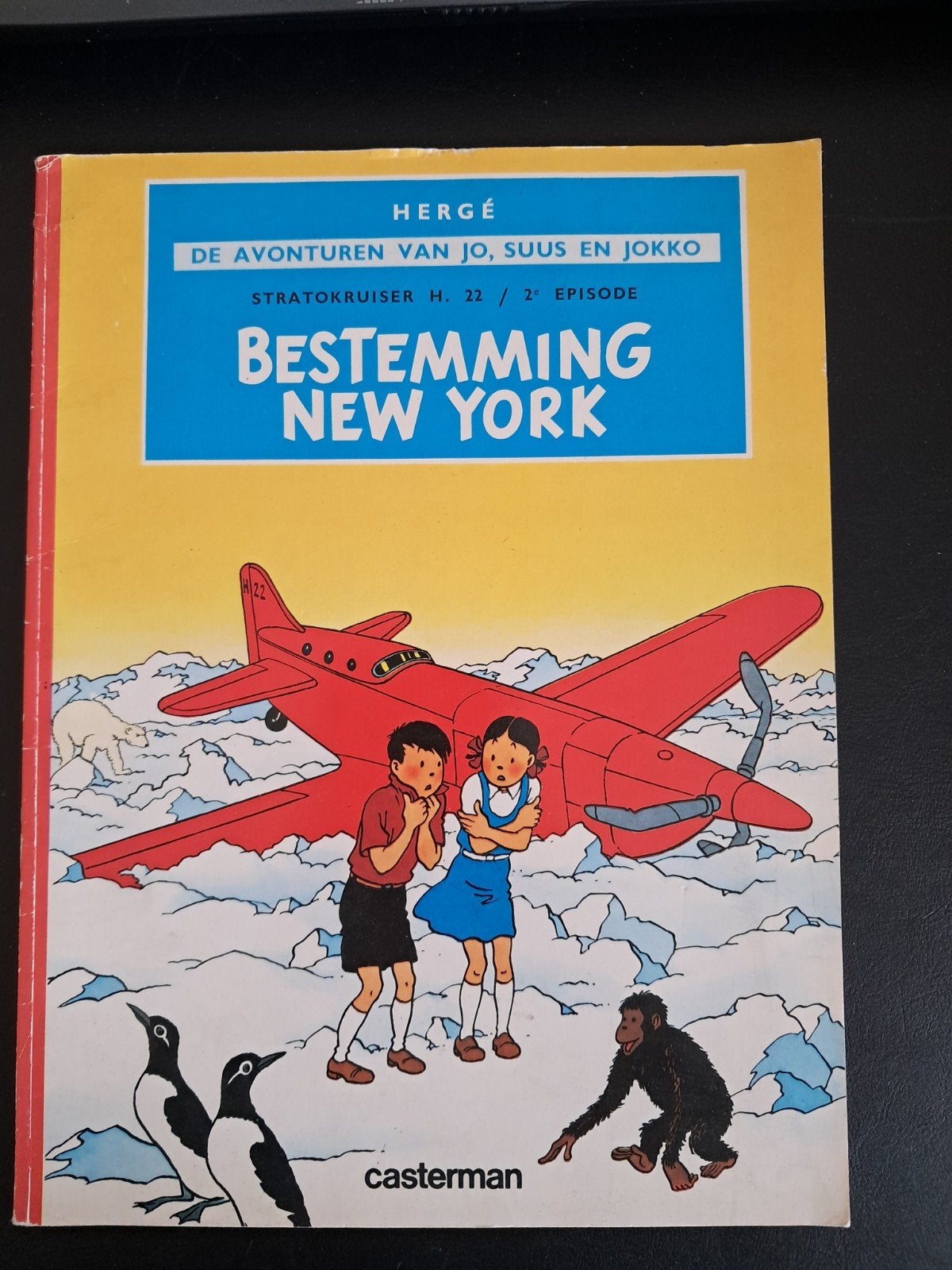 Hergé - 2 bestemming new york Jo Suus Jokko, Boeken, Ophalen of Verzenden, Hergé