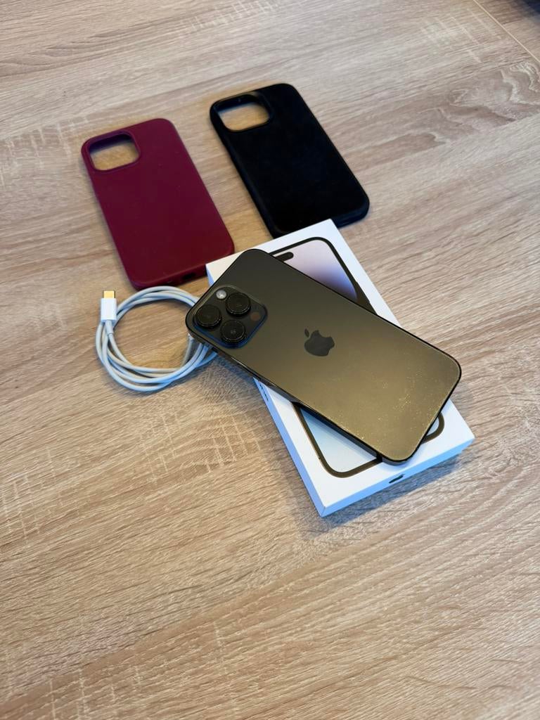 Appel iPhone 14ProMax TOP staat, 128 GB, 78 %, Ophalen of Verzenden, Grijs