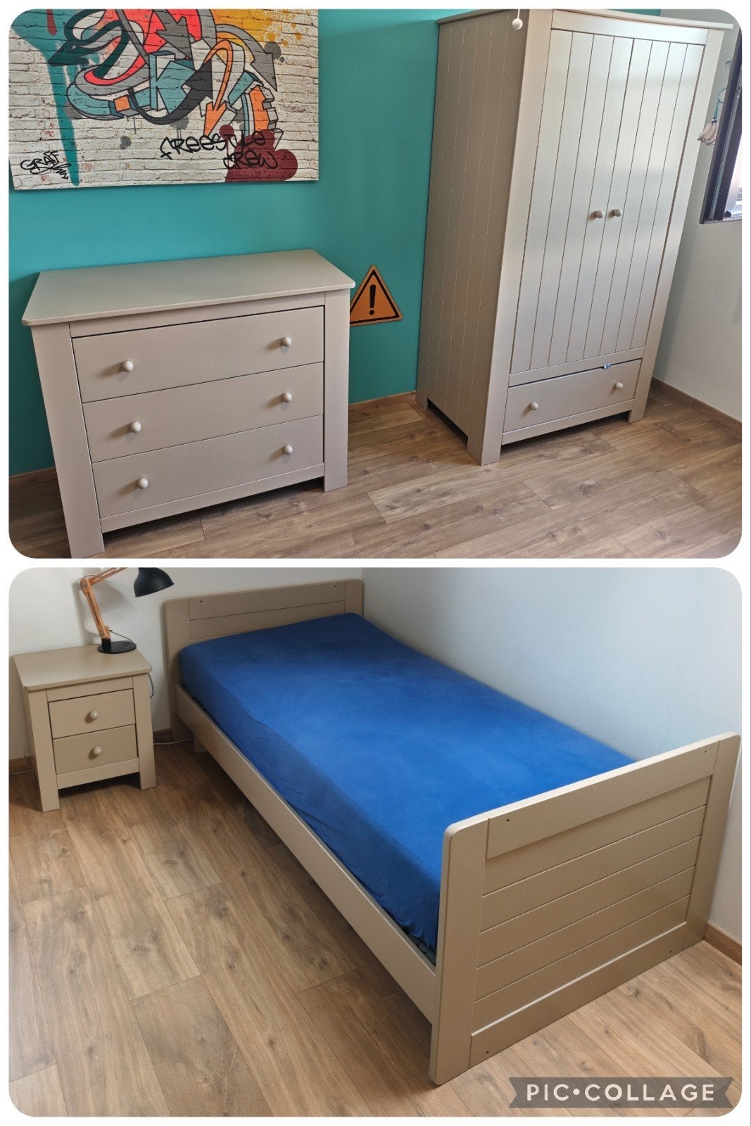 Chambre enfant bébé évolutive Pericles - lit,commode, etc, Enfants & Bébés, Enlèvement, Garçon