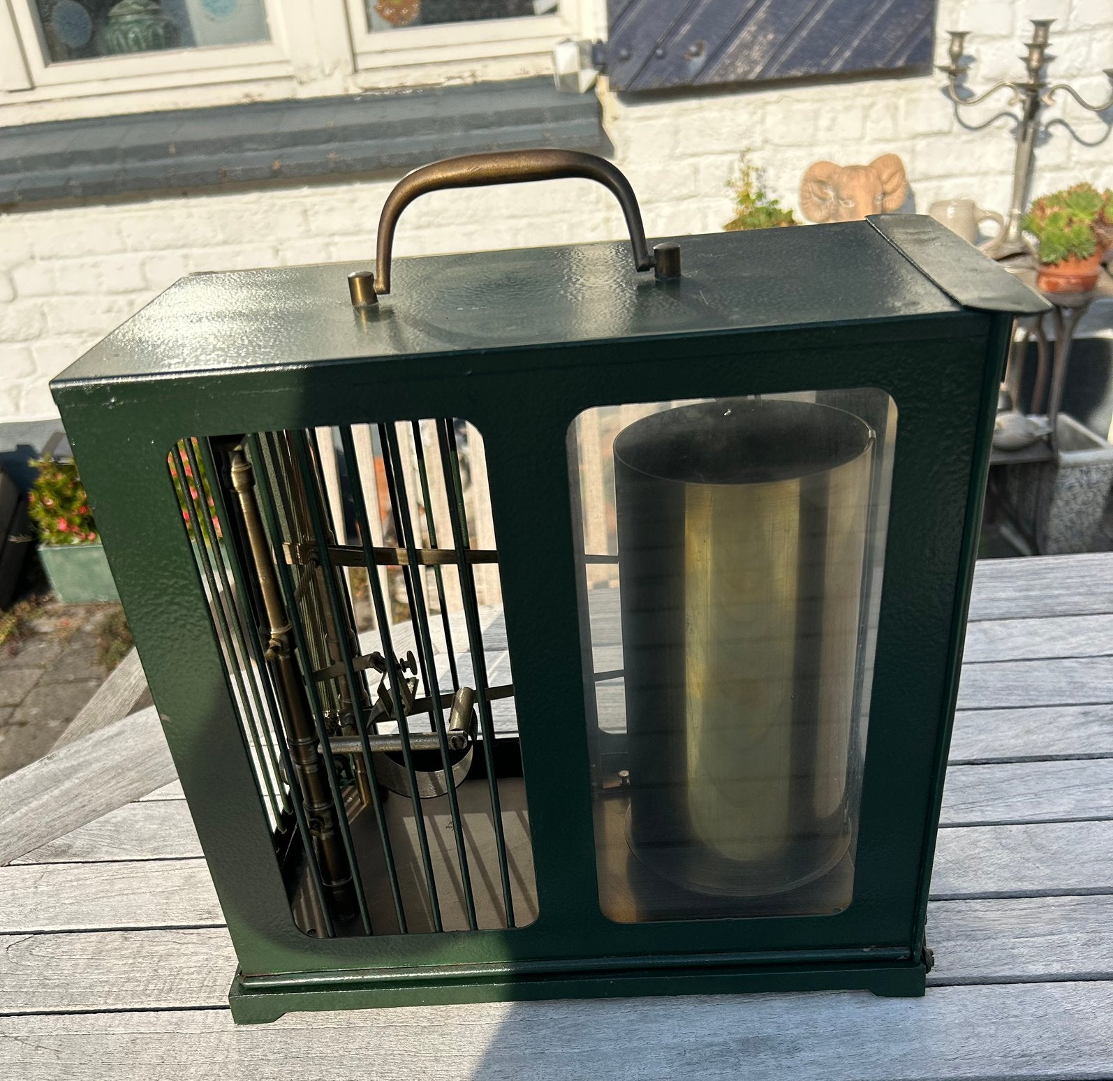 Prachtige antieke L. Maxant thermo-hygrograaf., Antiek en Kunst, Ophalen