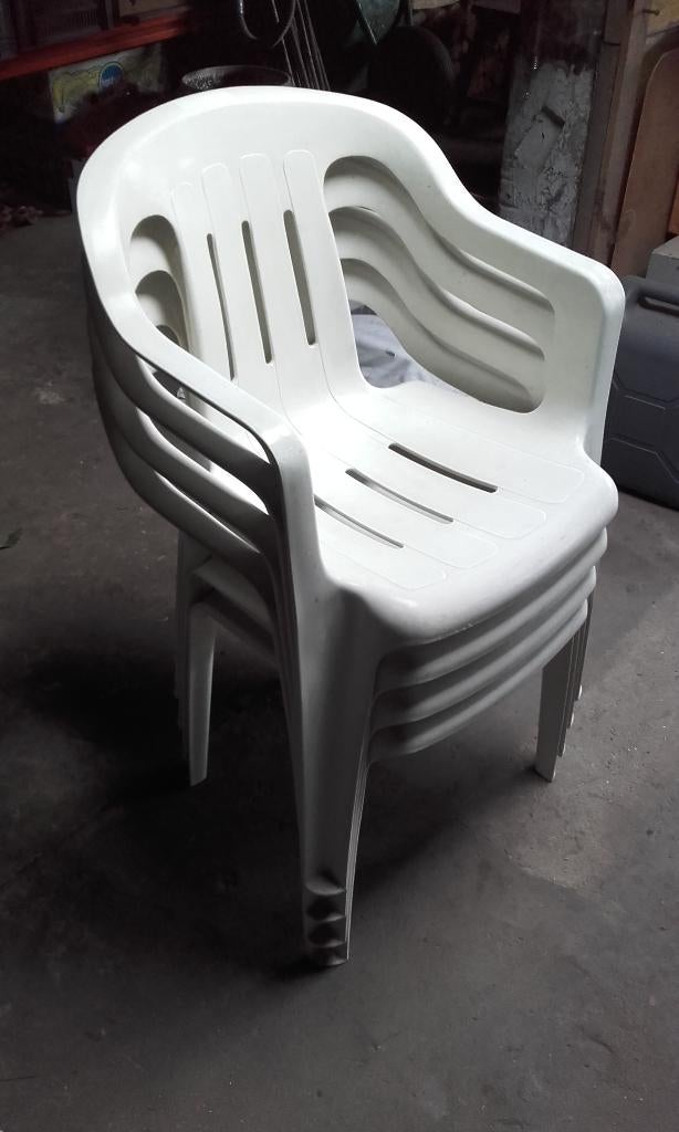 tuinstoelen, Tuin en Terras, Tuinstoelen, Ophalen, Gebruikt, Plastic, Stapelbaar
