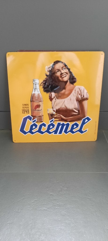 Reclame bord Cecemel, Verzamelen, Ophalen, Zo goed als nieuw, Reclamebord
