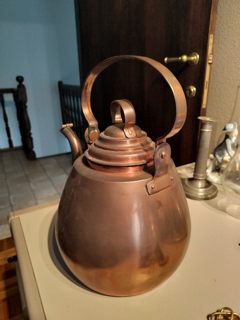 Antieke koperen ketel, appelketel, Antiek en Kunst, Antiek | Brons en Koper, Ophalen of Verzenden, Koper