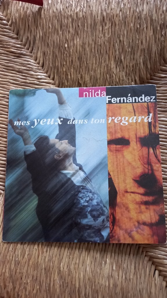 Vinyl (45t) nilda Fernández "mes yeux dans ton regard ", Ophalen, Zo goed als nieuw, Pop