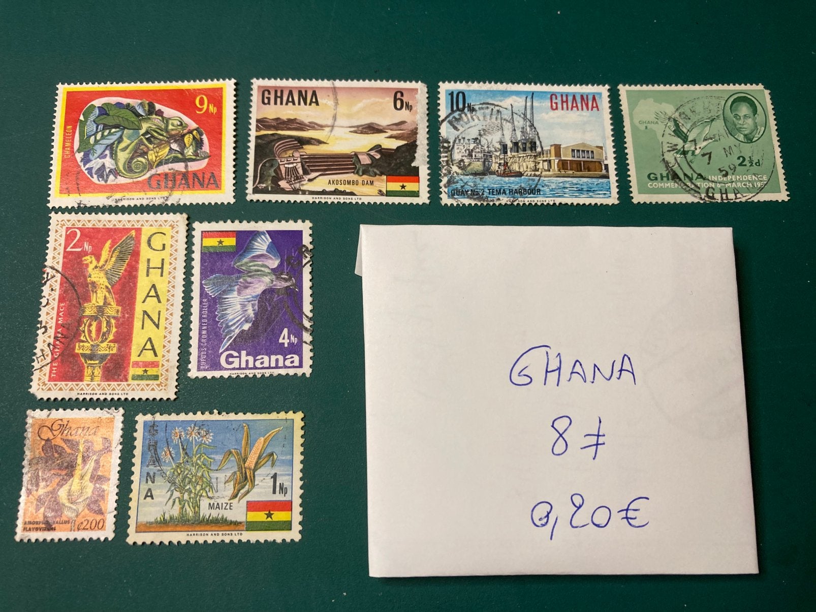 Lot postzegels Ghana, Ophalen of Verzenden, Overige landen, Gestempeld