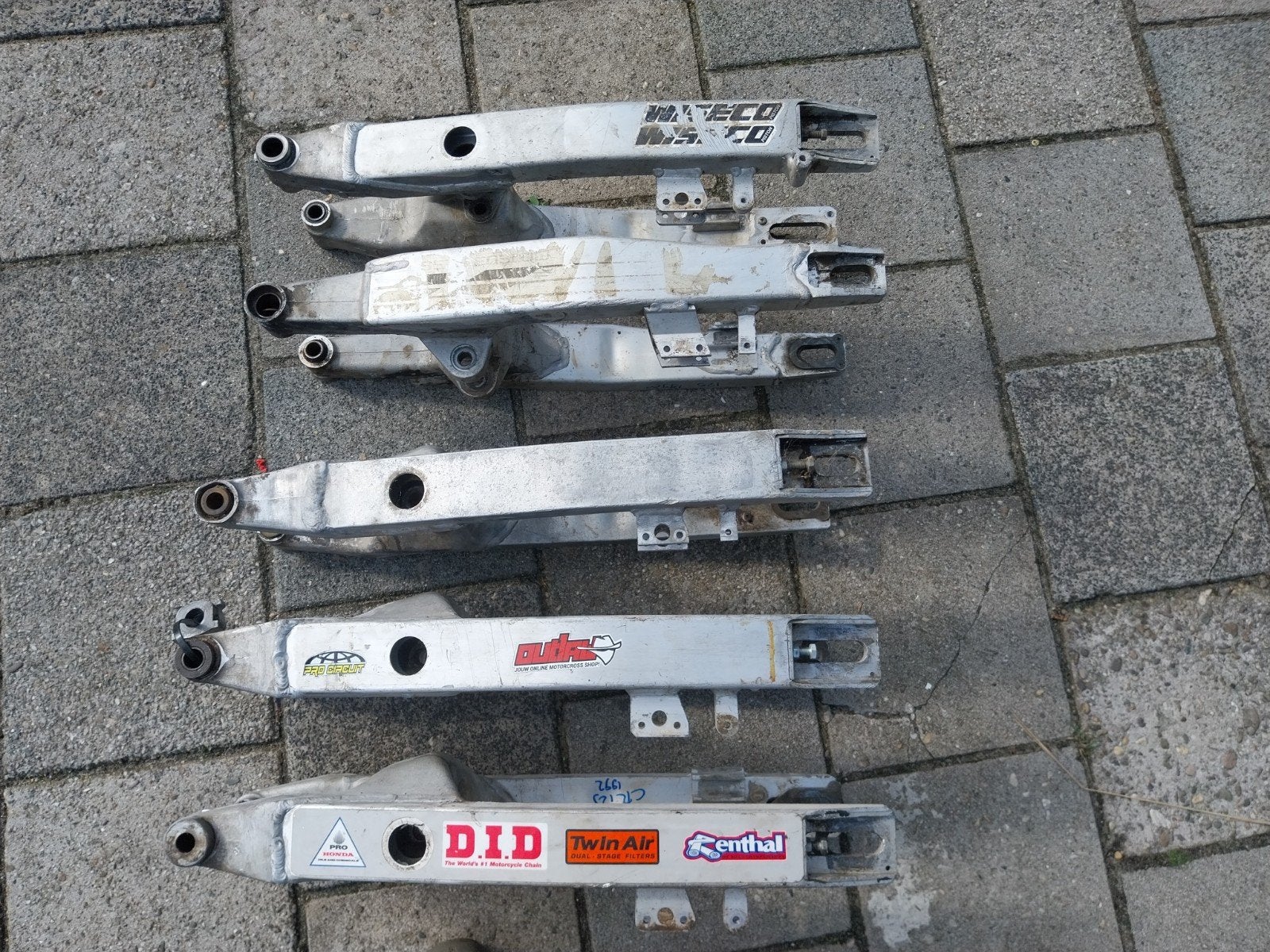honda cr25 en cr250 swing arm achterbrug achtervork honda, Ophalen