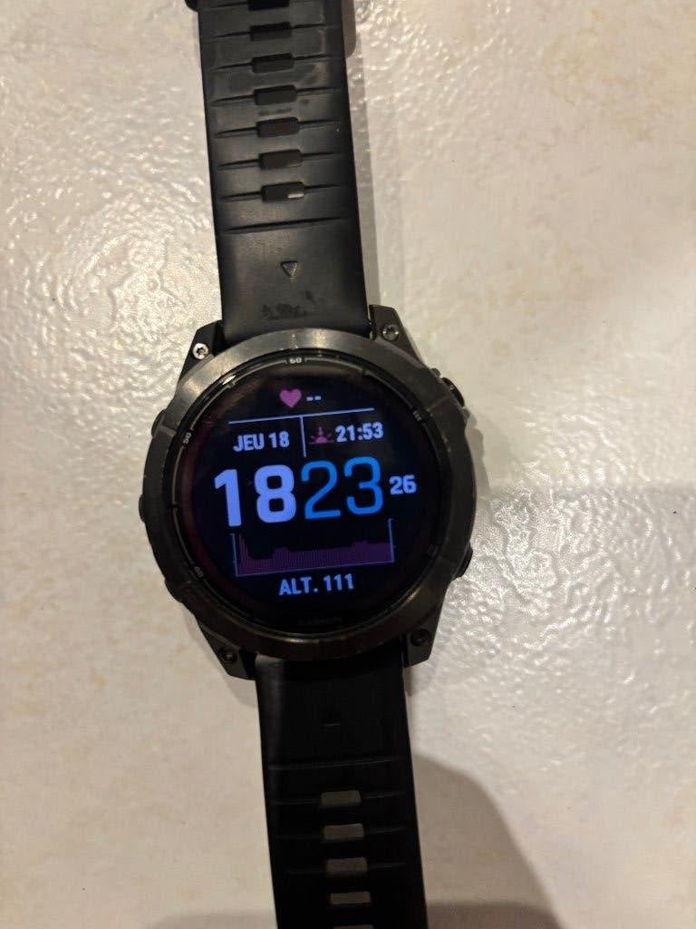 garmin fenix 7 pro solaire saphire, Étanche, Garmin, Enlèvement, Utilisé