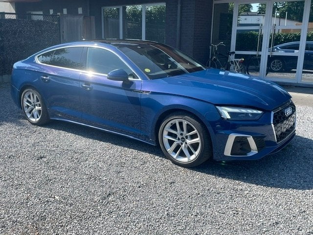 AUDI A5 SPORTBACK 35TDI S-LINE Hybrid Pano Cuir Keyless..., Cuir, Entreprise, Entretenue par le concessionnaire, Noir