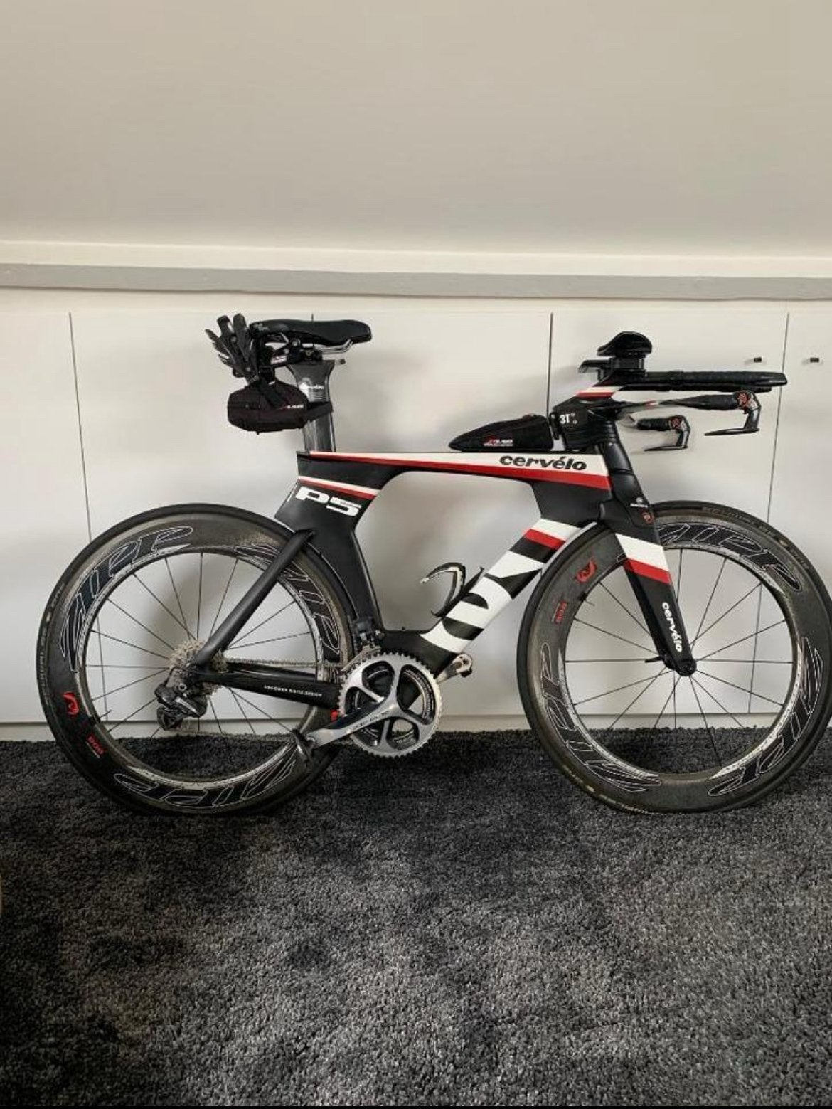 Cervelo P5 tijdrit/ triathlon fiets mt. 54/56, 28 inch, Gebruikt, Carbon, Meer dan 20 versnellingen