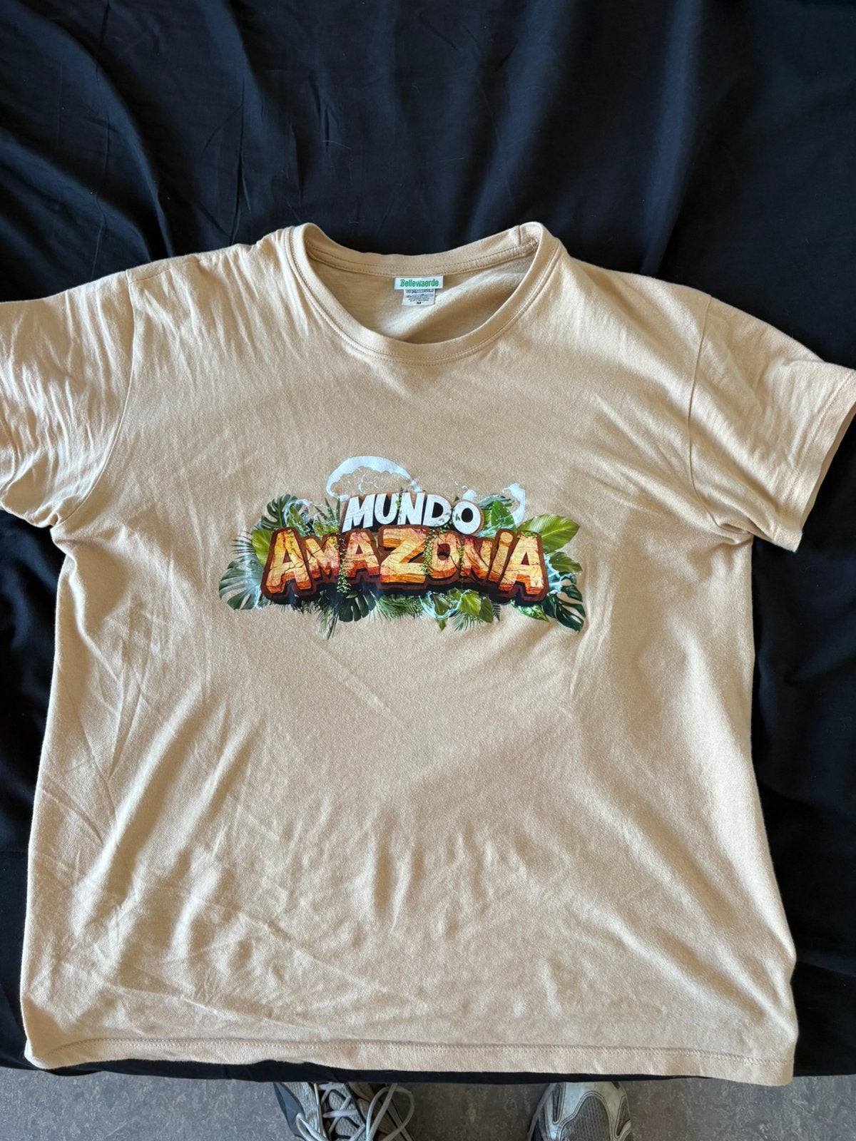 Amazonia T’shirt Bellewaerde, Verzenden, Zo goed als nieuw, Maat 38/40 (M), Beige